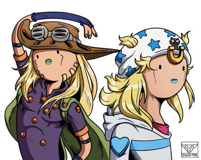 Steel Ball Run in Adventure Time style